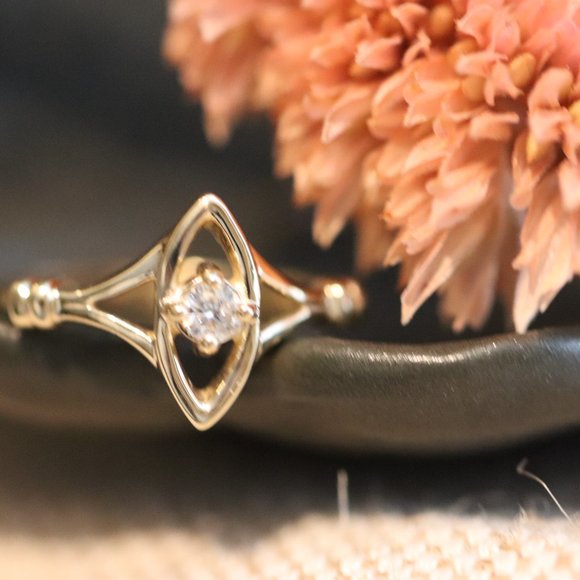 "Settling Stars" | The truth will find you | Vintage Inspired Diamond Ring - Picture 9 of 14